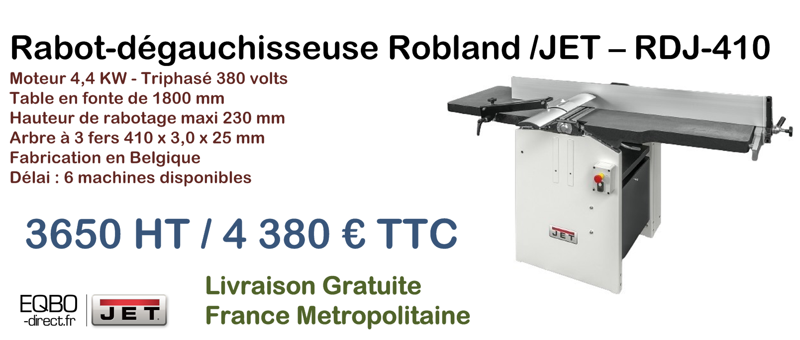 Raboteuse Jet JWP12